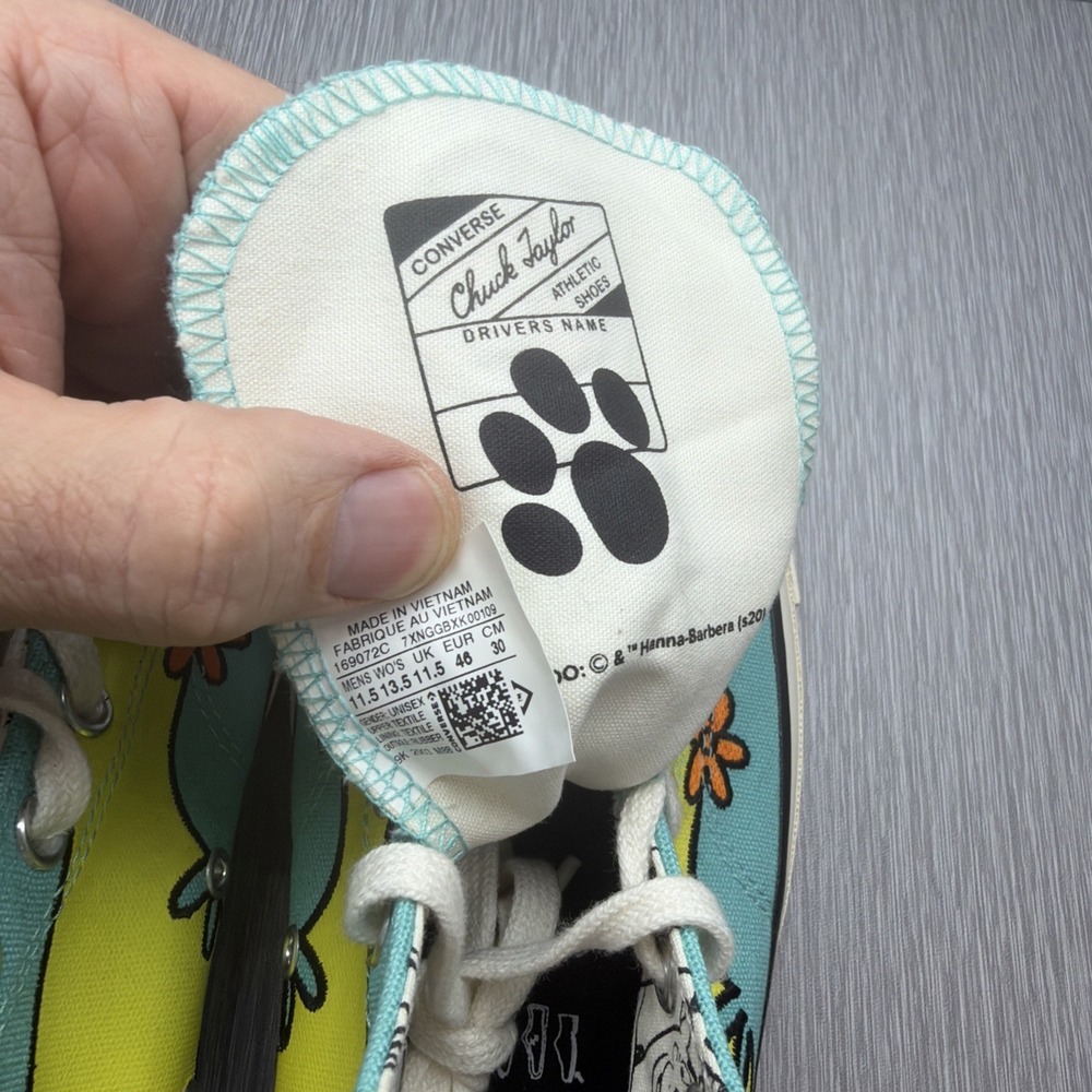 Converse Scooby Doo Chuck Taylor All Star 70 High Mystery Machine Mens 11.5 - Picture 8 of 10